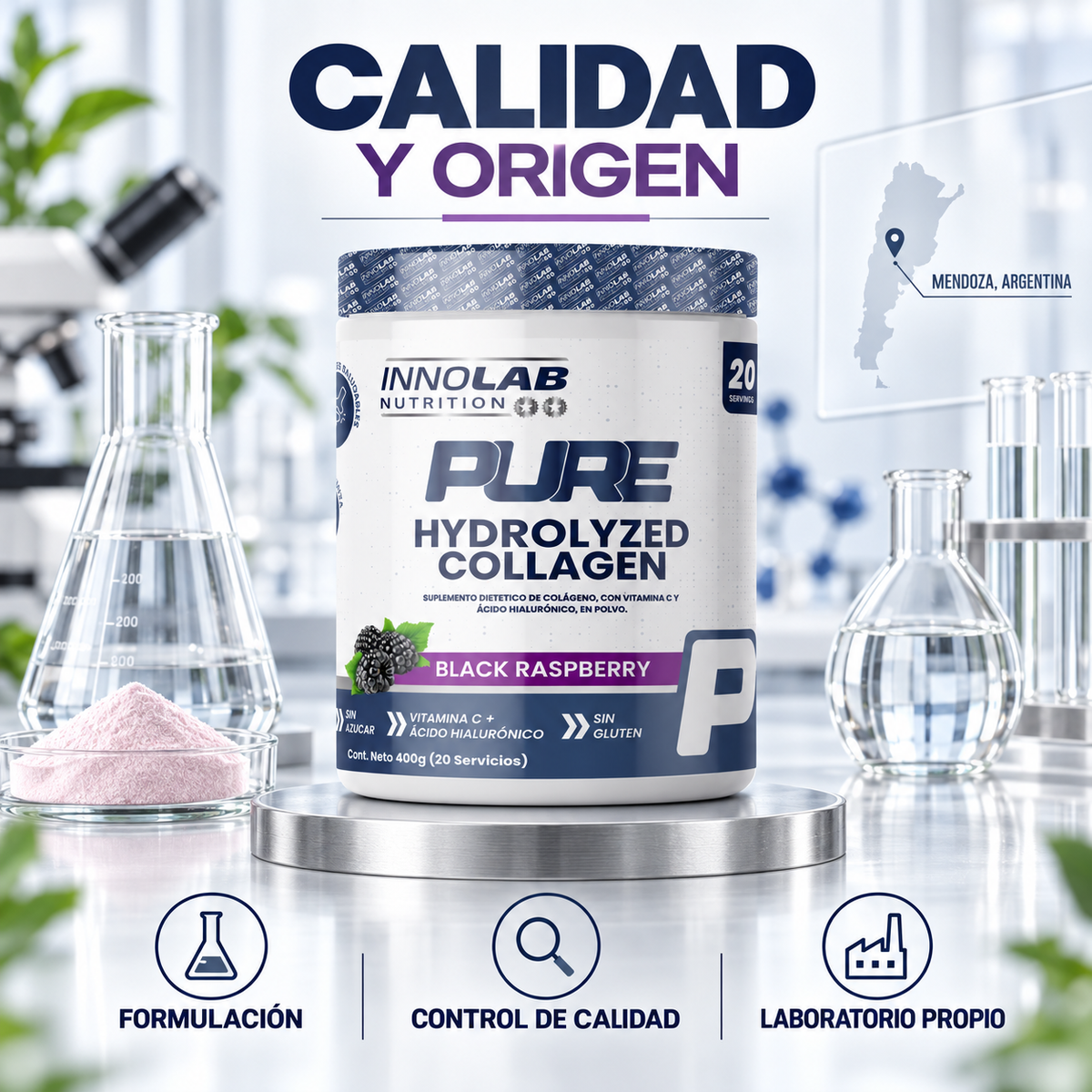 Colageno con Acido Hialuronico 400g