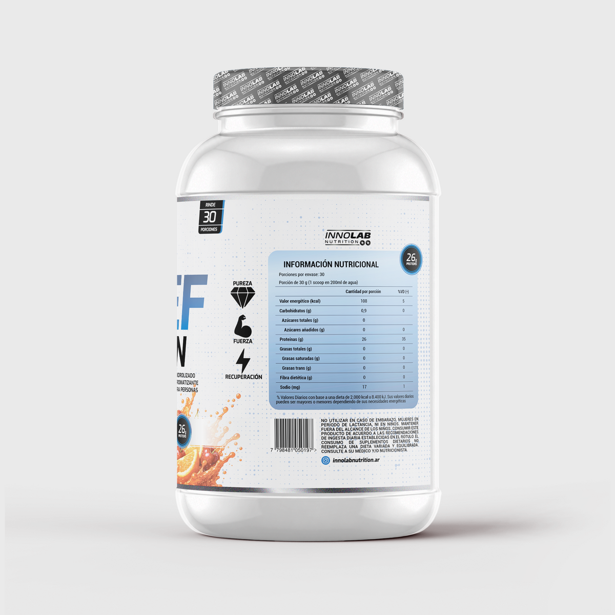 Beef Protein Naranja y Cereza 900g