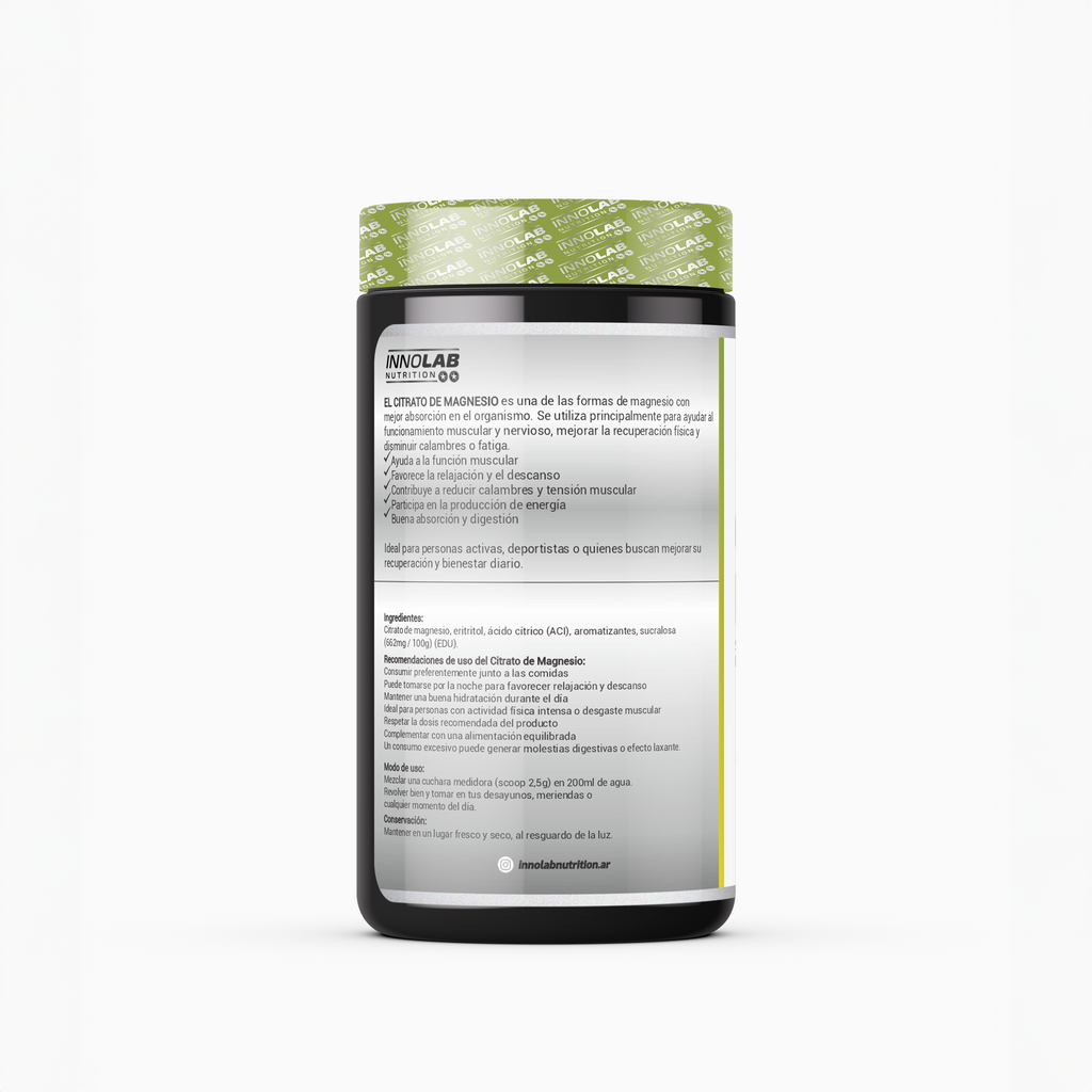 Citrato de Magnesio Sabor lima 200g