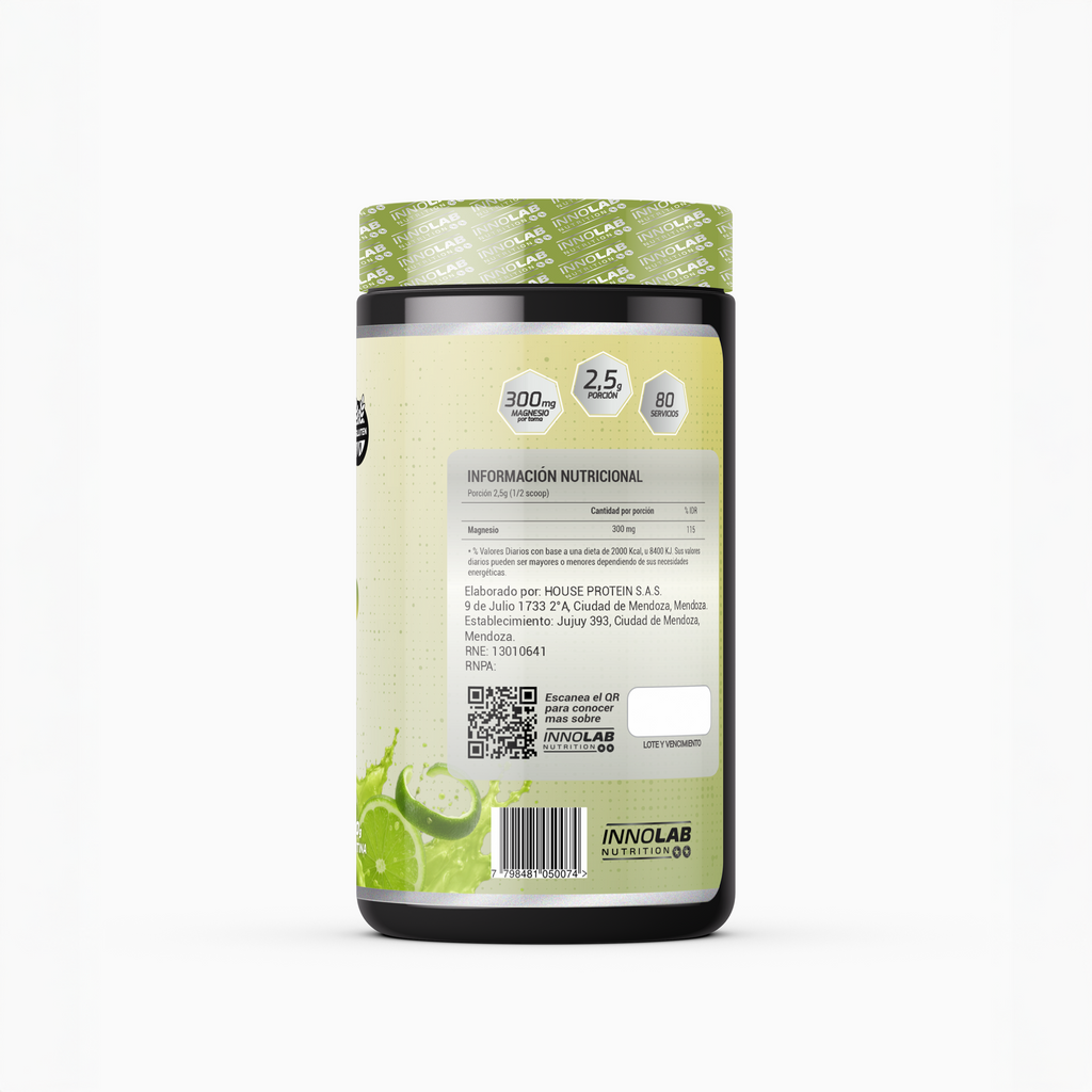 Citrato de Magnesio Sabor lima 200g