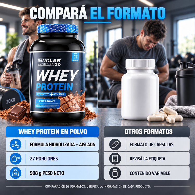 Whey Protein Aislada e Hidrolizada Chocolate 908 g