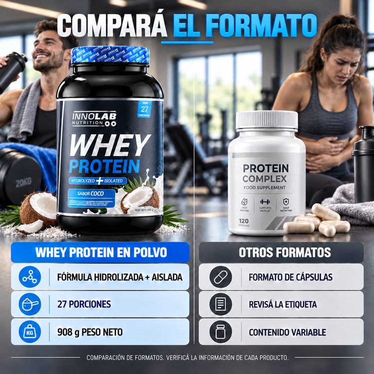 Whey Protein Vainilla (Hydrolyzed + Isolated) 908g (27 Servings)