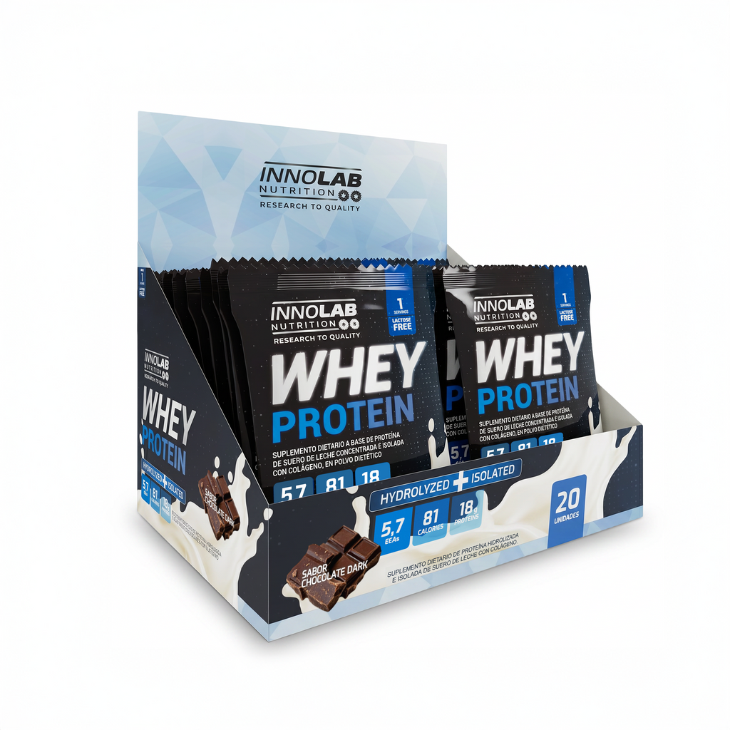 Whey Protein (Hydrolyzed + Isolated) Display x 20 Sobres - Chocolate Dark