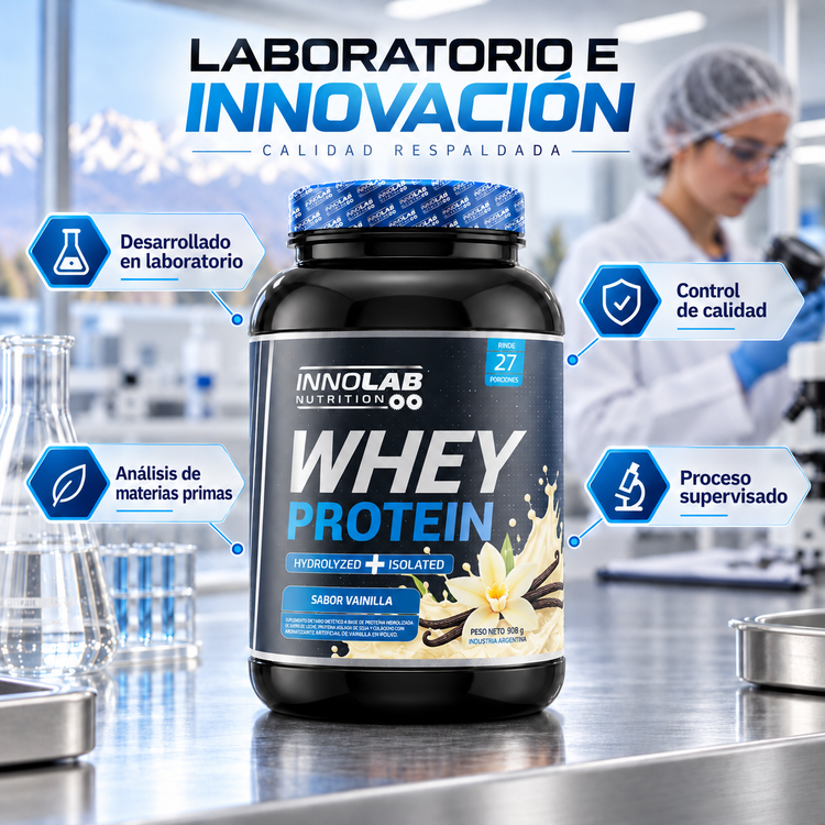 Whey Protein Vainilla (Hydrolyzed + Isolated) 908g (27 Servings)