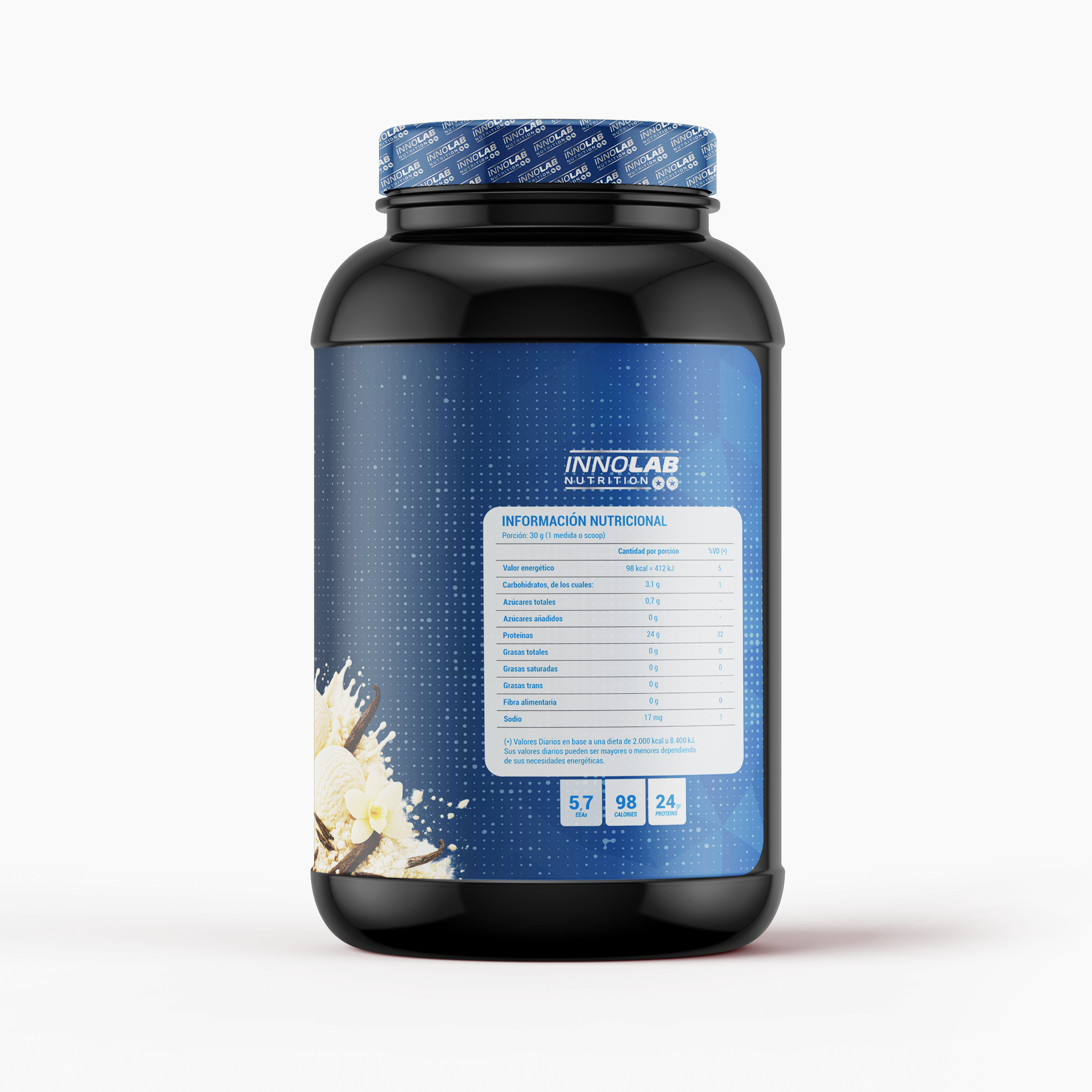 Whey Protein Vainilla Ice Cream (Hydrolyzed + Isolated) 908g (30 Servings)