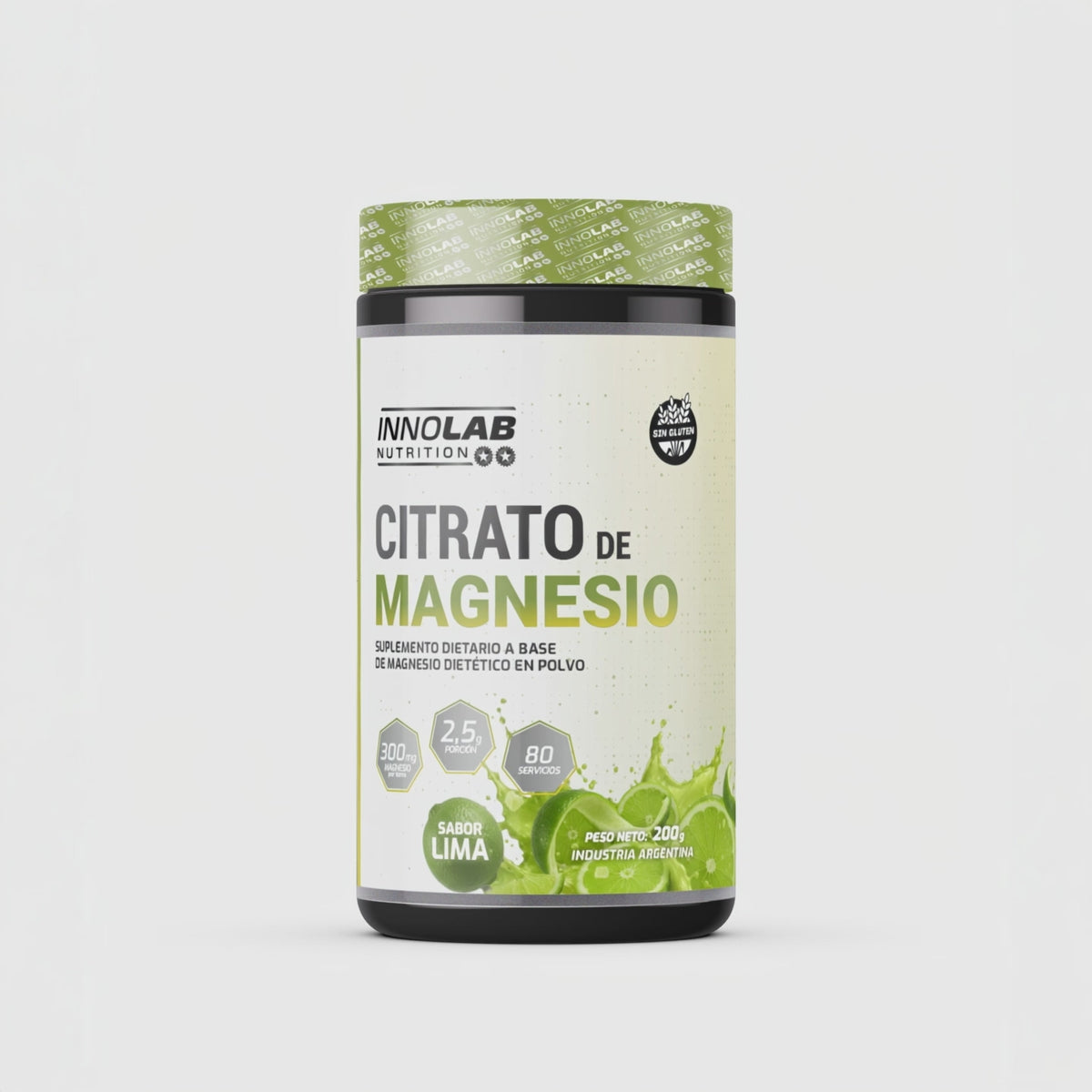 Citrato de Magnesio Sabor lima 200g