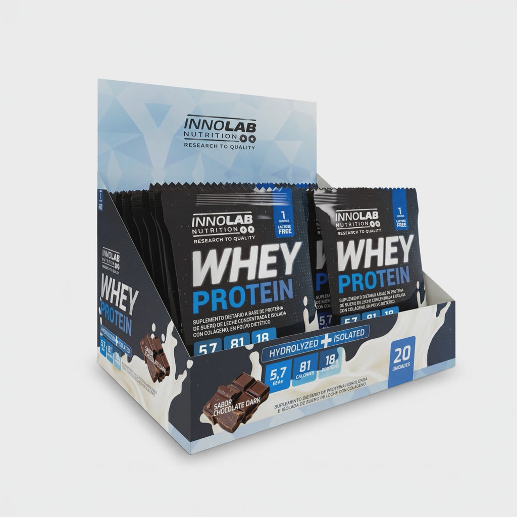 Whey Protein (Hydrolyzed + Isolated) Display x 20 Sobres - Chocolate Dark